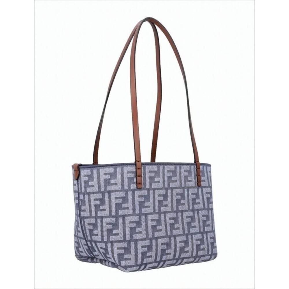 Fendi Geometric Pattern Shoulder Bag With Leather Straps - NWT - Picture 2 of 4